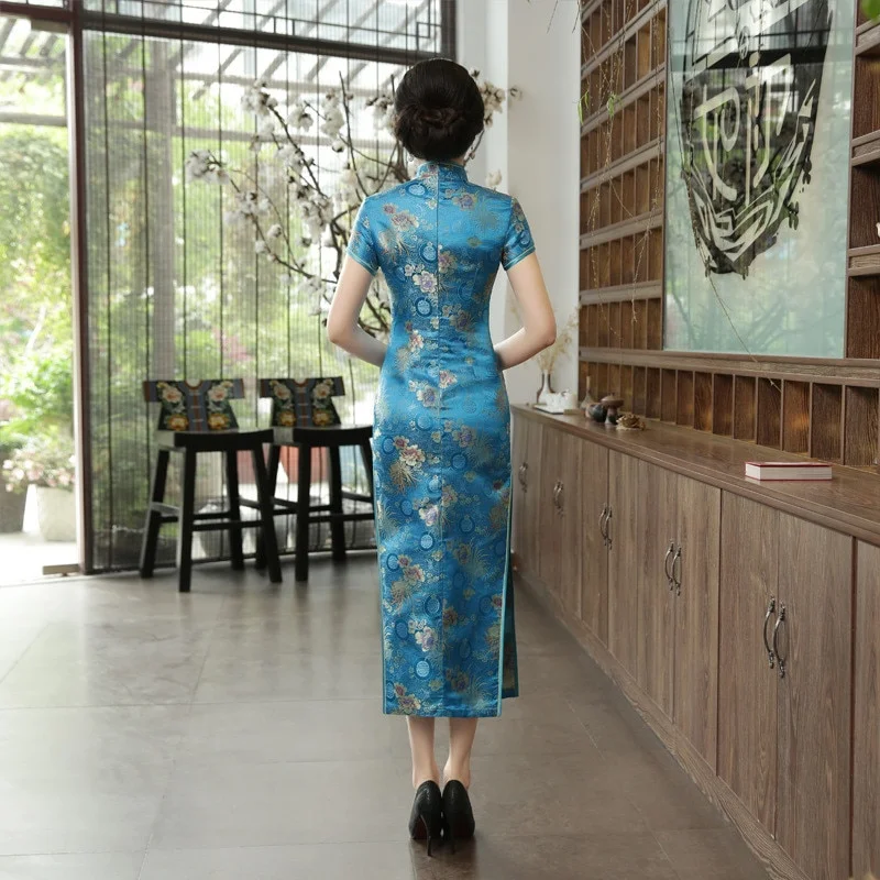 Robe Chinoise Bleu Ciel