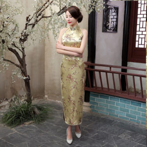 Robe Chinoise Femme Satin de polyester