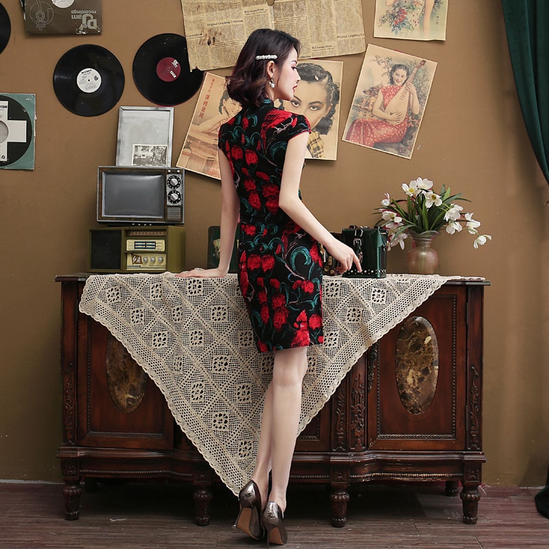 Robe sales fleur rouge