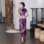 Robe Chinoise Violette Femme