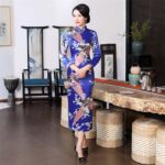 Robe Chinoise Fendue Sur Le Cote